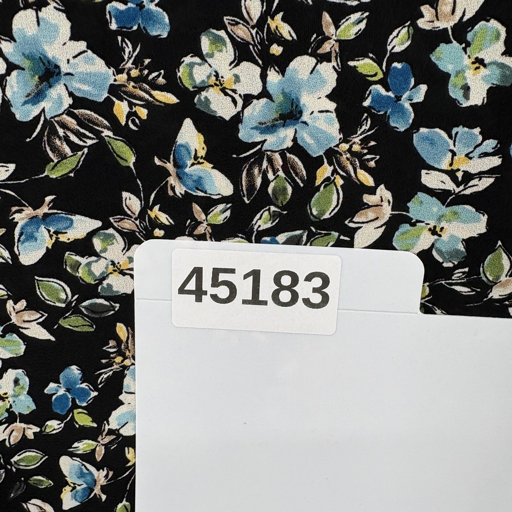 J Jill Tunic Top Womens Medium Black Floral Button Front Long Sleeve Shirt NWT - Picture 13 of 13